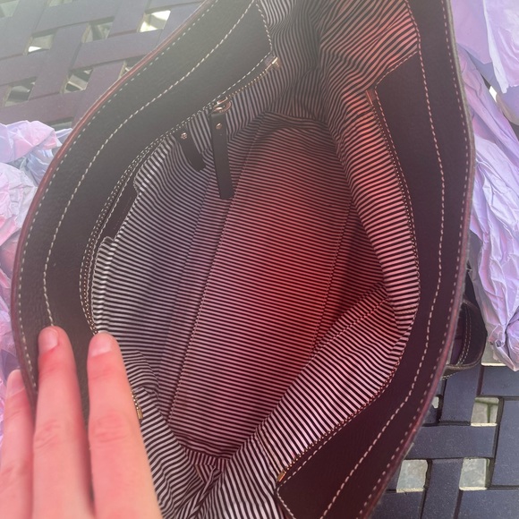 Vintage leather Kate spade tote - Picture 8 of 11